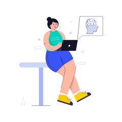 Trendy flat illustration of business audit 