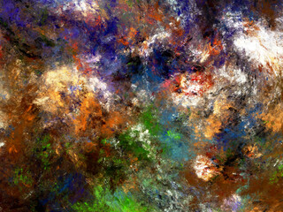 Obraz na płótnie Canvas brown abstract fractal background 3d rendering illustration