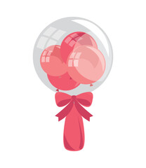 balloon party with bow