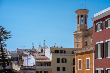 Fototapeta premium Port Mahon ville de Méditérannée