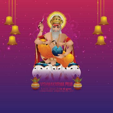 Vishwakarma Puja Day Celebration For Vishwakarma Hindu God