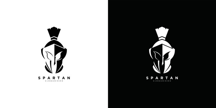 Spartan logo design vector with modern and creative concept