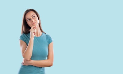 Young beautiful businesswoman smiling with empty copy space on  background