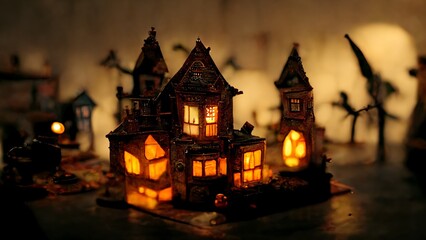 halloween night in the village