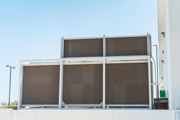 air conditioning system in cyprus. installations for supplying air in a warm country. air cooling...