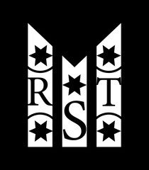 RST logo black and white colours use