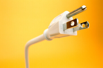 Close-up of a three pin electric plug