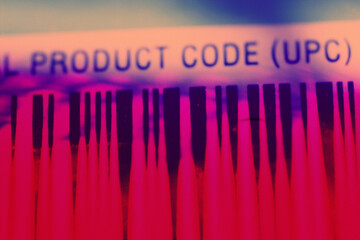 Close-up of a bar code