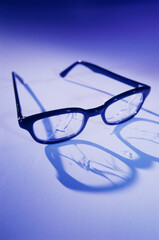 Close-up of a pair of eyeglasses