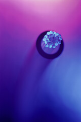 Close-up of fiber optic cables