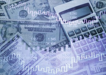 Day Trade And Swing Trade Profits With An Up Trend Candle Stick Graph concept