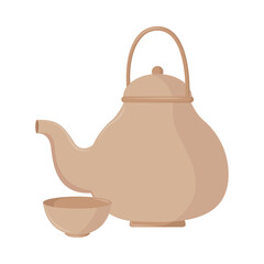 teapot and cup