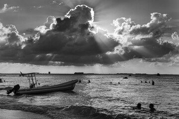 Dramatic Clouds in Mexico - Isla Mujeres, Mexico