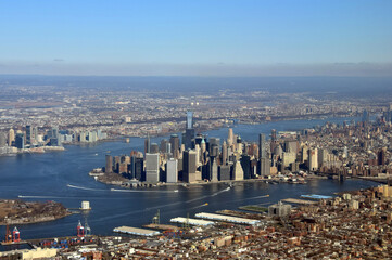 Manhattan, New York City aerial view - 529067392