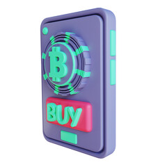 3D illustration Bitcoin payment suitable for cryptocurrency