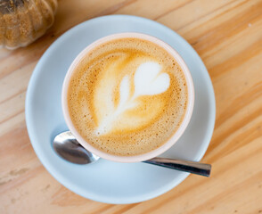 Popular Spanish coffee Cortado, made on the basis of espresso with the addition of milk