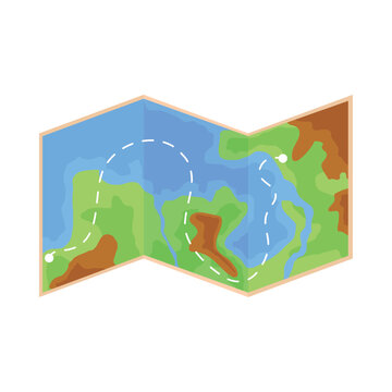 folded map travel