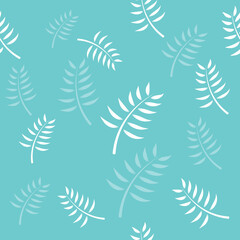 Naklejka na ściany i meble Vector Palm Leaf Seamless Pattern illustration