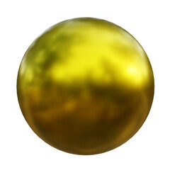 Abstract Ball 3D Gold Memphis