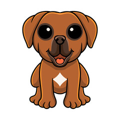 Cute tosa inu cartoon posing