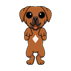 Obraz premium Cute tosa inu cartoon standing