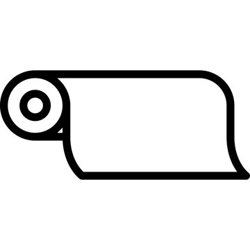 Paper Roll Outline Icon
