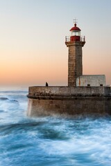 Lighthouse Foz do Douro, Grande Porto, Norte, Portugal, Europe
