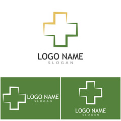 Fototapeta premium Medical Cross illustration Logo template vector design