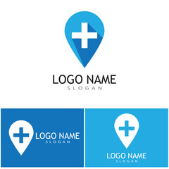 Fototapeta premium Medical Cross illustration Logo template vector design