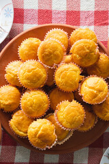 corn pone muffins fresh baked organic vegan food