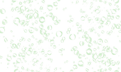 white background with green water bubbles