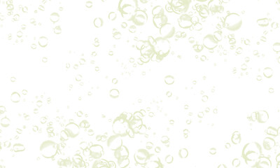 white background with moss green water bubble