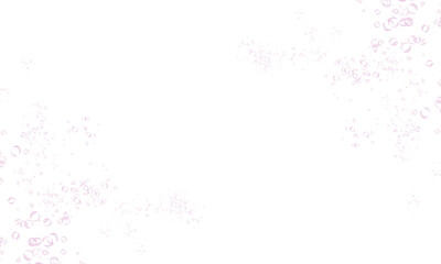 white background with purple water bubbles