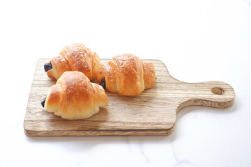 チョコレートが入ったクロワッサン