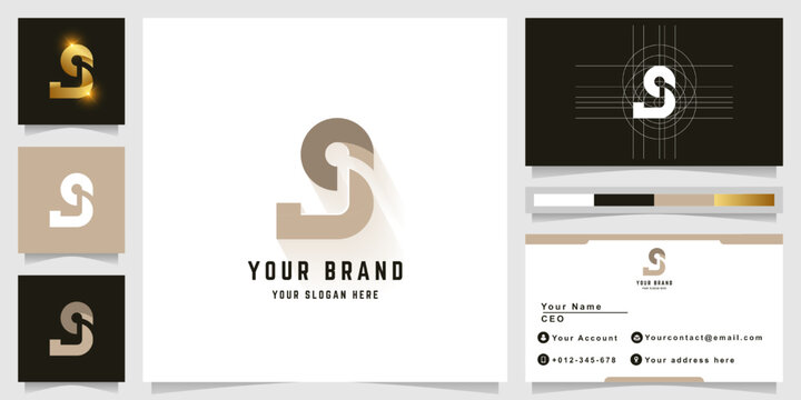 Letter S or JS monogram logo