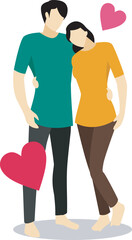 Silhouette Couple Make Love Valentine