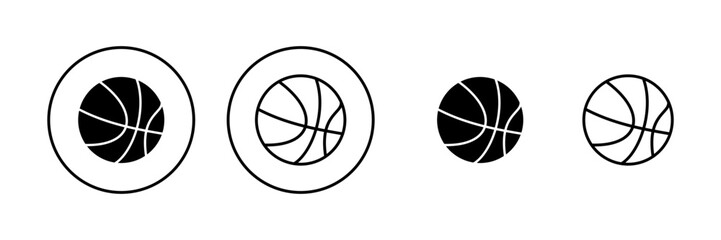 Basketball icon vector. Basketball ball sign and symbol