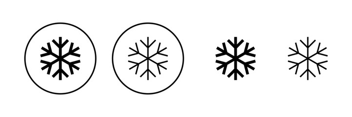 Snow icon vector. snowflake sign and symbol