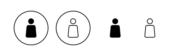 User icon vector. person sign and symbol. people icon.