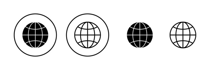 Web icon vector. go to web sign and symbol. web click icon. Global search icon