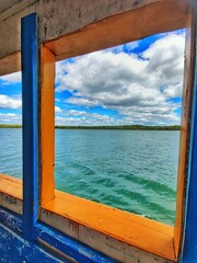 view of the sea from window