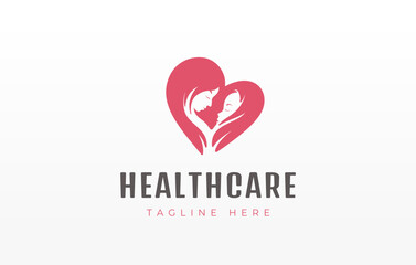 Mom Baby Logo Design Template