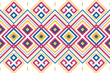 geometric Aztec patten. Mosaic on the tile. African Moroccan pattern. Ethnic carpet. Majolica. Ancient interior. Asian rug. Tribal vector ornament. textile. Colorful Ethnic patterns. native