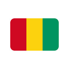 Guinea vector flag isolated on white background