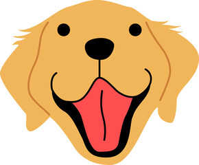 golden retriever illustration