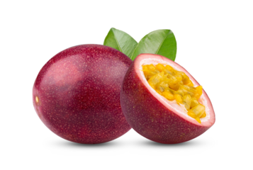 Passion fruit isolated on transparent (png)