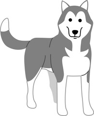 siberian husky illustration