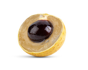 Half longan isolated on transparent (png)