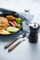 Close-up of delicious fried rice