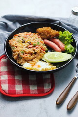 Close-up of delicious fried rice